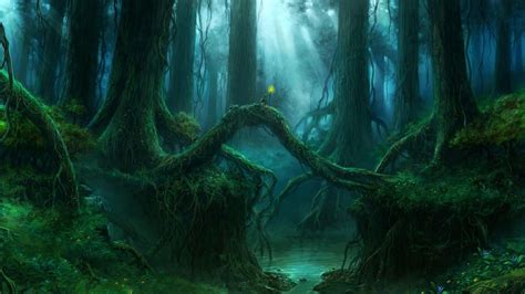 Enchanted magical grove